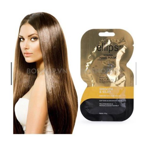 Kem Ủ Tóc💝Dành Cho Tóc Hư Tổn💝 Ellips Vitamin Hair Mask Hair Repair - Chăm Sóc Tóc Hư Tổn 20g | BigBuy360 - bigbuy360.vn