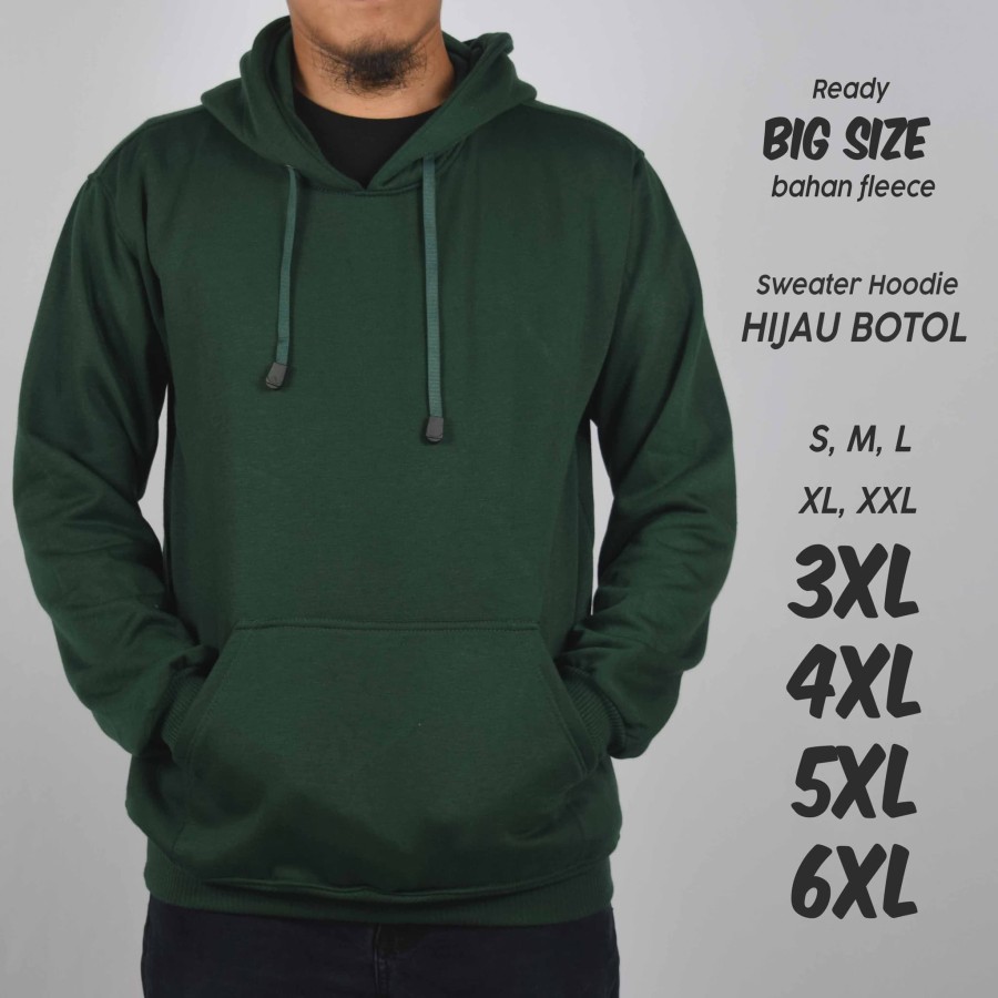 Áo Khoác Hoodie Màu Xanh Lá Cây Size Lớn S M L Xl Xxl Xxxl Xxxxl