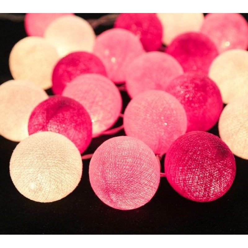 Dây đèn cotton ball Thái Lan/ CHỌN MÀU