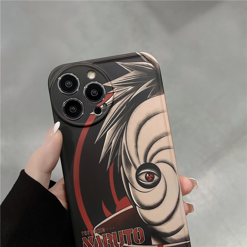 Ốp Điện Thoại Mềm Họa Tiết Hoạt Hình naruto Hatake Kakashi Uchiha Obito IMD Cho IPhone14 Plus Pro Max 13 12 11 MAX X / XS XR XSMAX