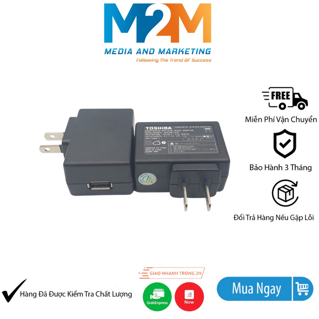 Nguồn Adapter USB 5V2A PA5194 Nguồn USB 5V2A Toshiba