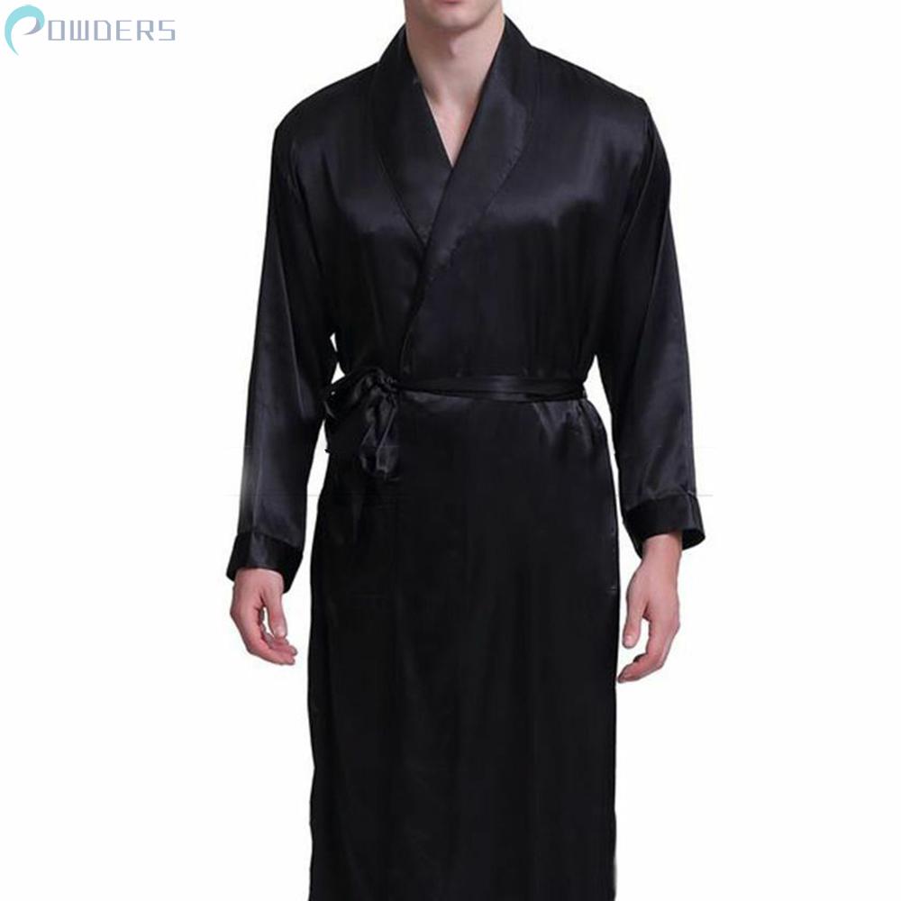 Áo choàng lụa satin mềm mịn có thắt lưng dành cho nữ