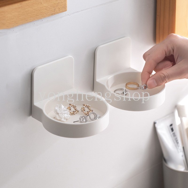 Giá Đỡ Xà Phòng Gắn Tường Hình Tròn Đơn Giản Không Cần Đục Lỗ Sắp Xếp Gọn Gàng Cho Nhà Bếp
