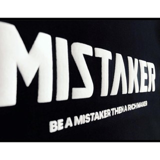 MISTAKER | Áo thun logo form rộng màu đen