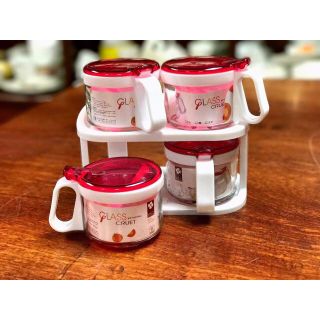 Bộ 4 đựng gia vị, Hũ đựng gia vị khô LILAC 6330