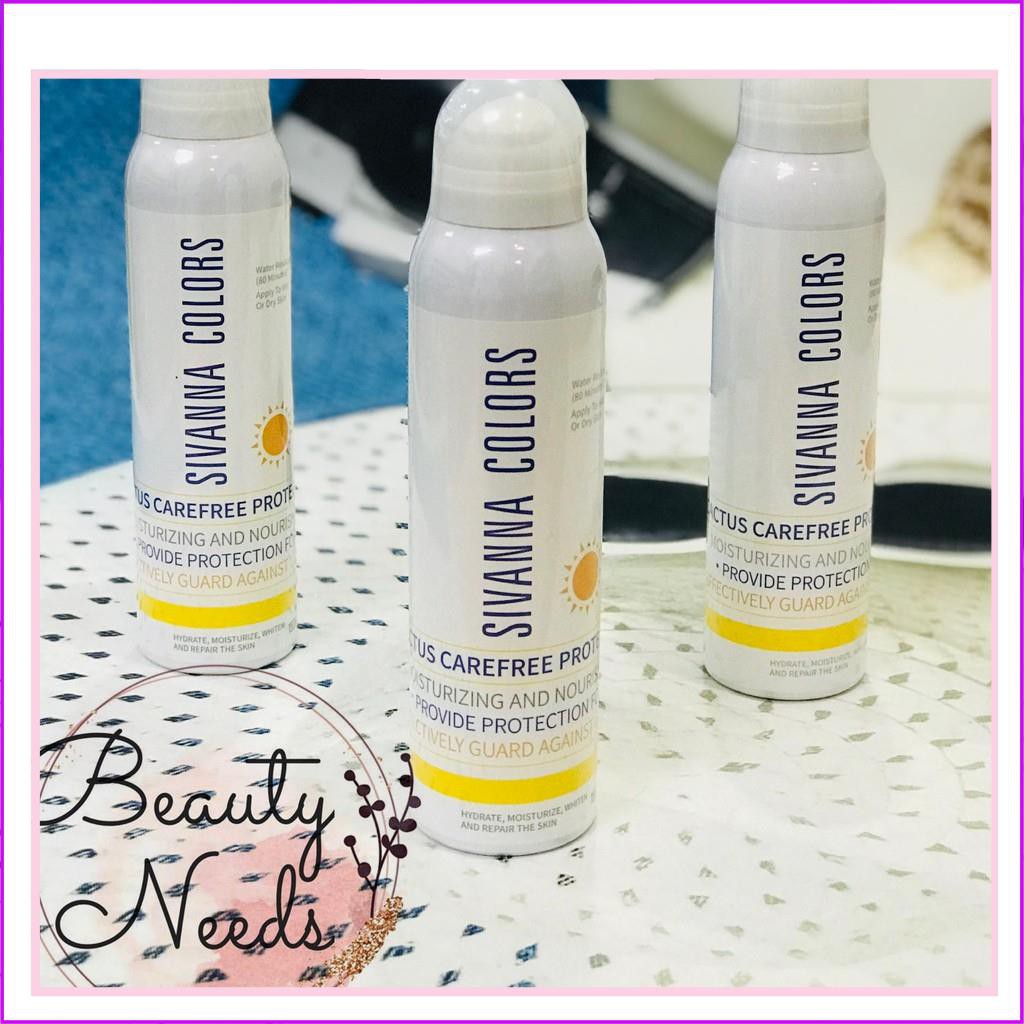 Xịt Chống Nắng Trang Điểm Toàn Thân Sivanna Colors Cactus Carefree Protection Spray