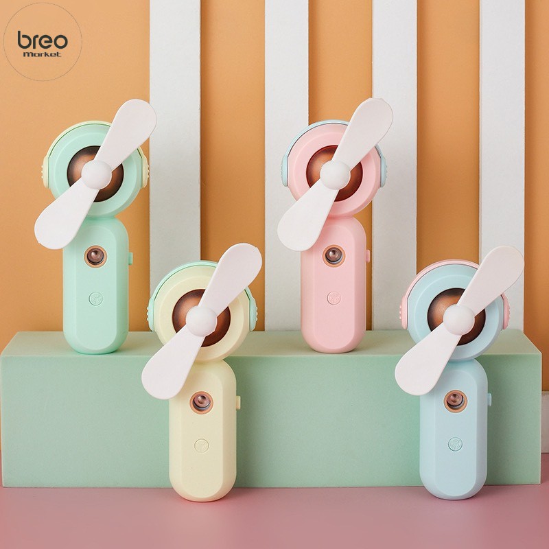 Máy Quạt Phun Sương Mini Nano Tạo Độ Ẩm Kiêm Máy Quạt Mini Mạnh Mẽ Độc Đáo Thế Hệ Mới SunQueen