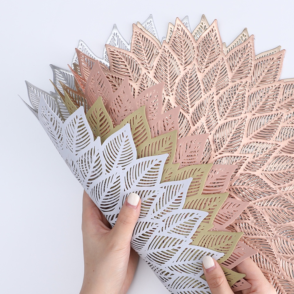 Tấm Lót Cách Nhiệt PVC, Miếng Lót Bàn Ăn Hình Tròn Sang Trọng 38cm - Maydecor