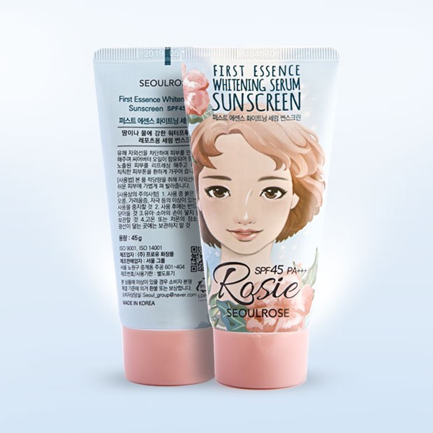 Kem chống nắng Rosie First Essence Whitening Serum Sunscreen Spf 45 Pa+++