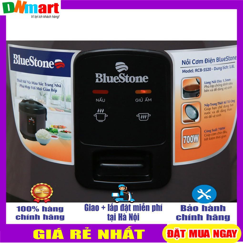 Nồi cơm điện Bluestone RCB5520 dung tích 1.8L cs700W