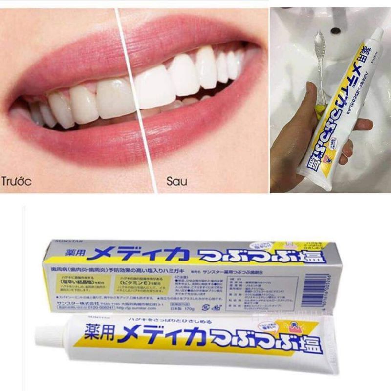 Kem đánh răng muối Sunstar Nhật Bản 170g