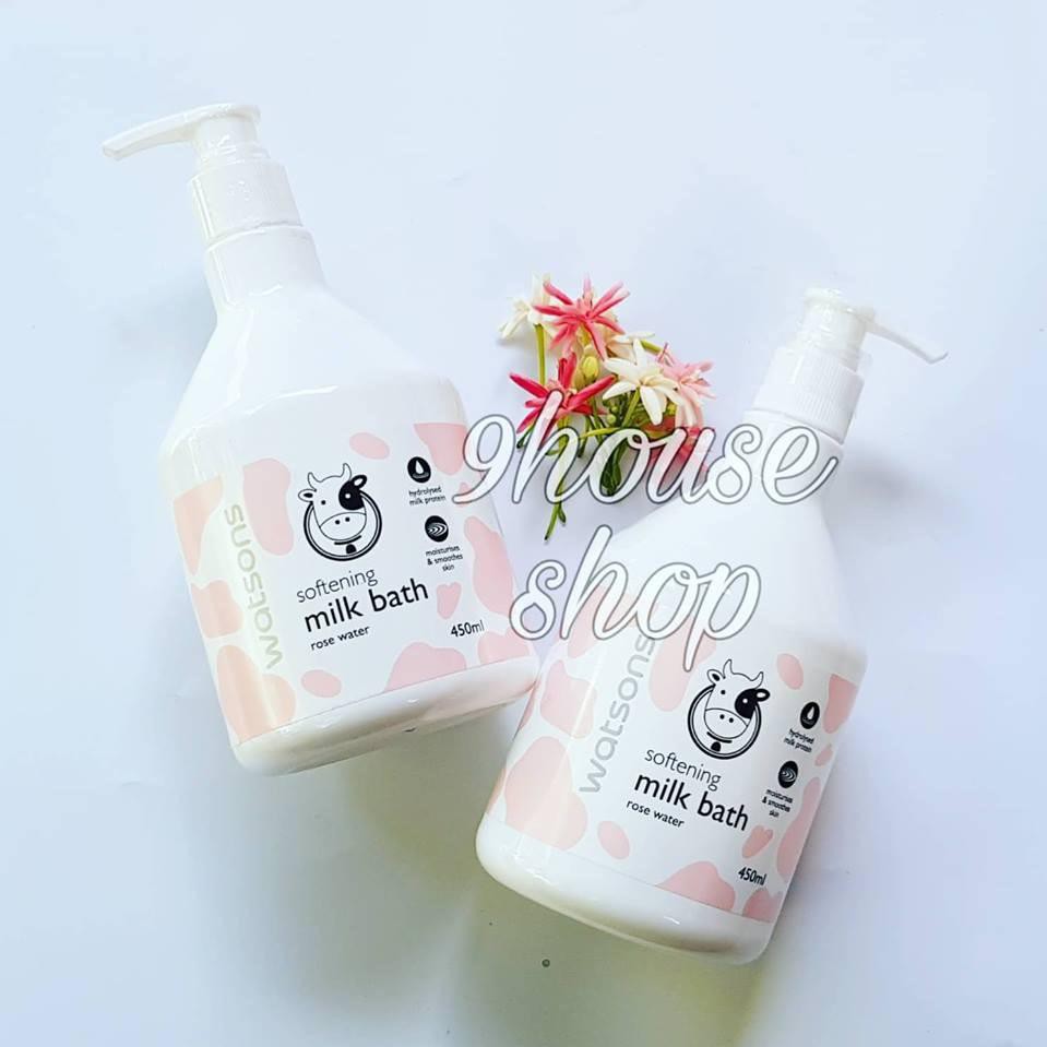 Sữa Tắm Bò Watsons Milk Bath Thái Lan 450ml