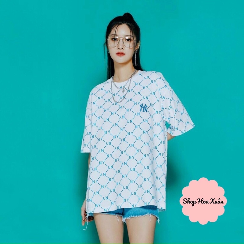 Áo thun mlb form unisex form rộng thoải mái, áo phông nam nữ full tag, túi, chất cotton siêu đẹp