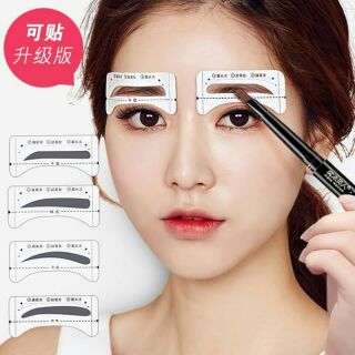 Combo 8 khuôn dán kẻ chân mày