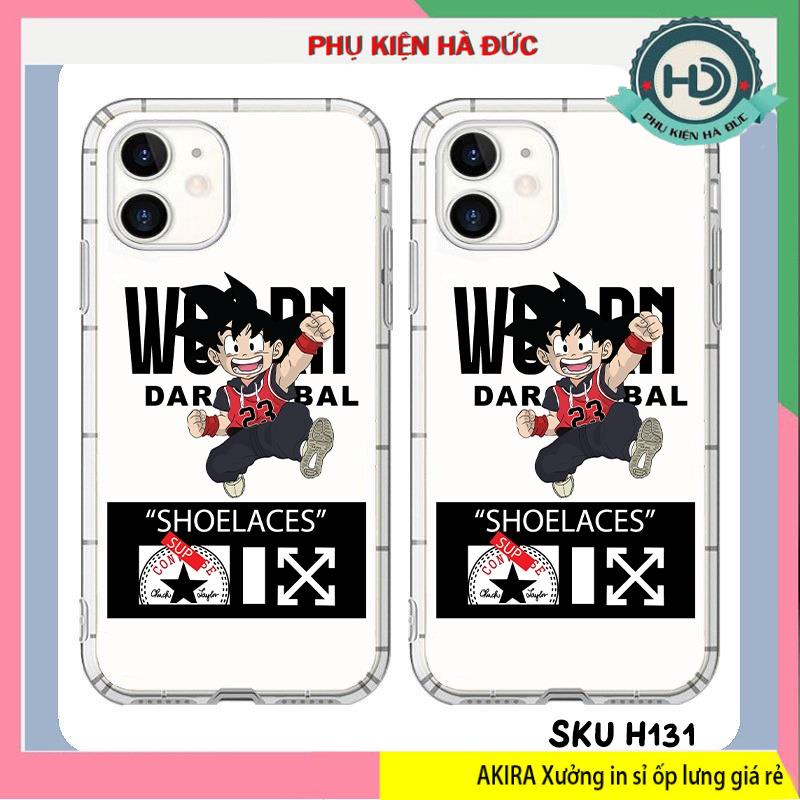 ốp lưng iphone in hình dễ thương chất liệu dẻo trong chống sốc viền có gân dày 1.5 mm mã H131 Akira case