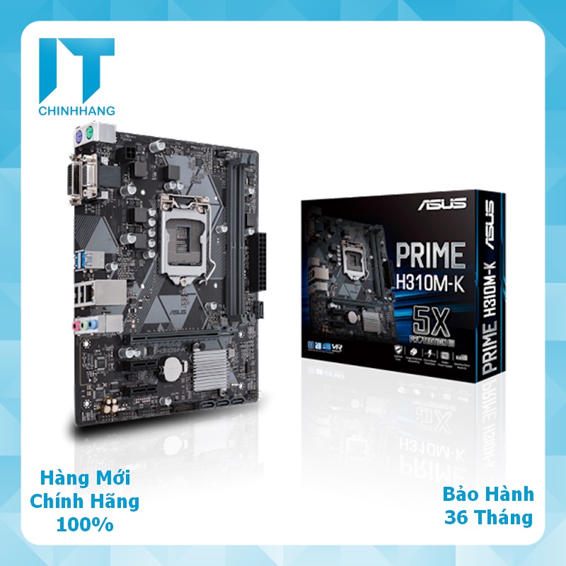 Bo Mạch Chủ Mainboard Asus Prime H310M-K - Hàng Chính Hãng