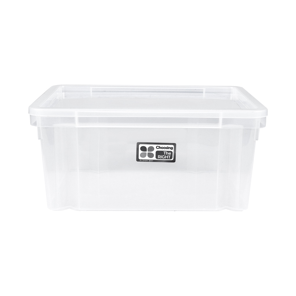 HomeBase SN Hộp nhựa có nắp Thái Lan W27xD21xH13cm Trắng