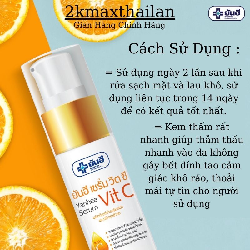 Serum Vit C Yanhee 20g Vit E Yanhee 20g Thái Lan Giúp Dưỡng Trắng Da , Giảm Lão Hóa Da
