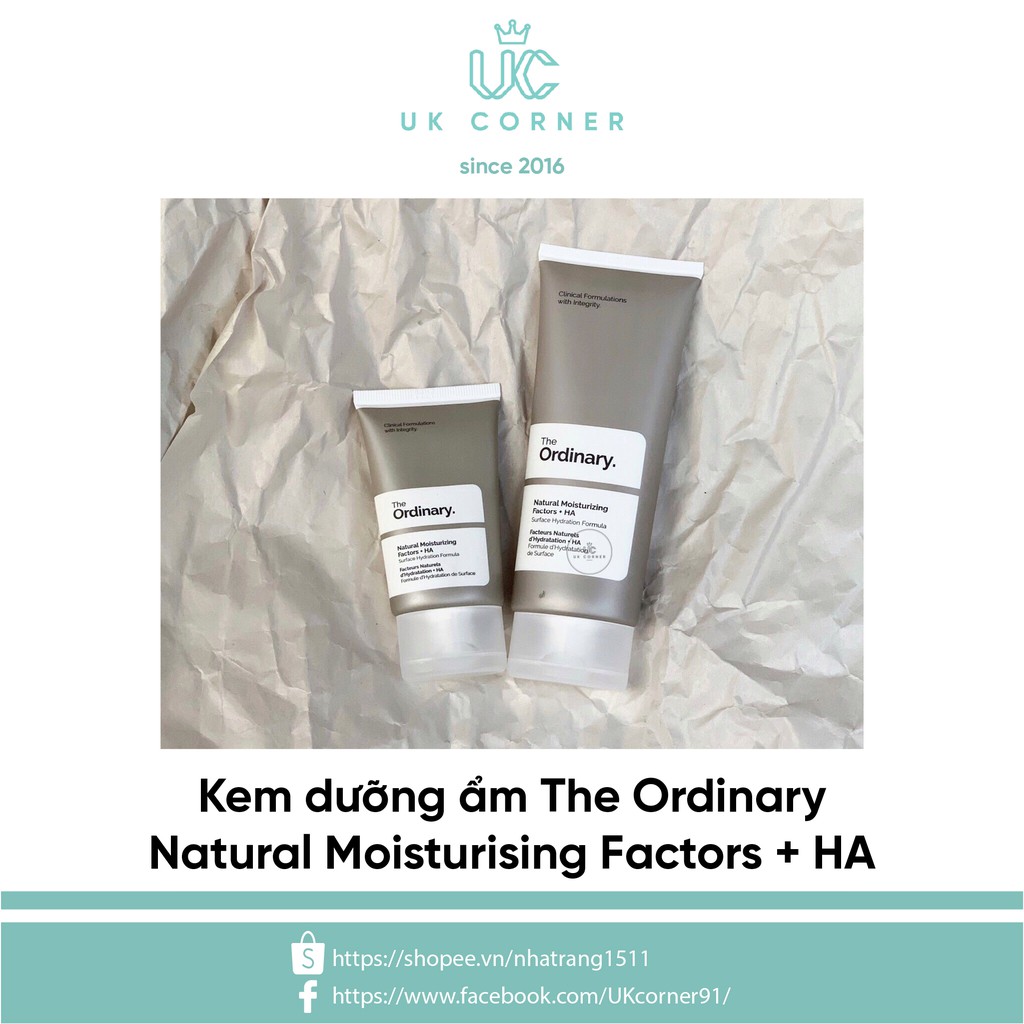 Kem dưỡng ẩm The Ordinary Natural Moisturising Factors + HA 30ml