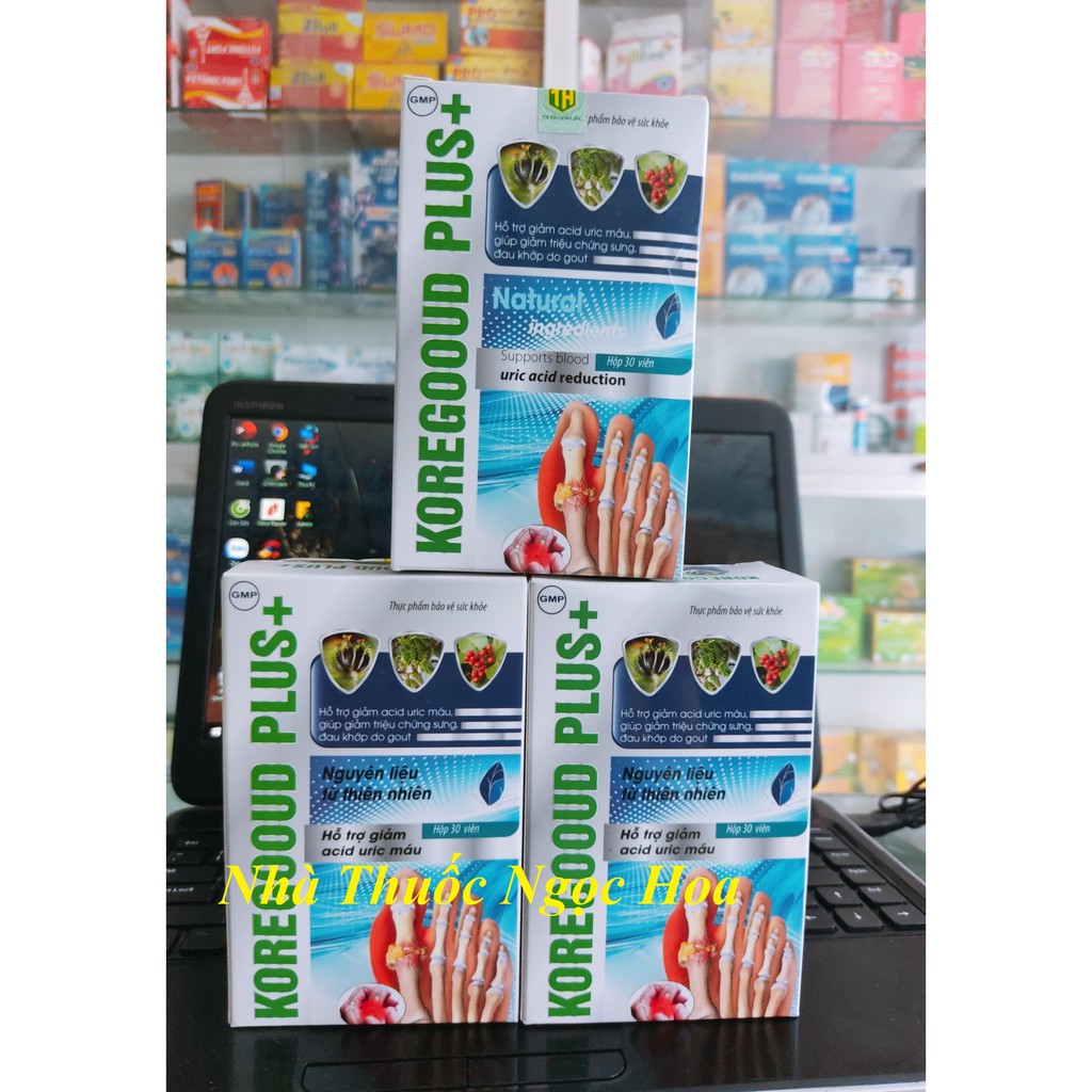 KOREGOOD PLUS+(Hỗ trợ giảm acid uric máu, giúp giảm triệu chứng sưng, đau khớp do gout)