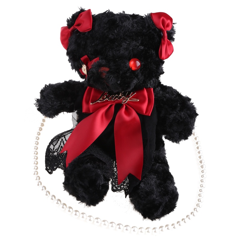 Túi Đeo Chéo Hình Gấu Nhồi Bông Mềm Mại Dành Cho Nữ