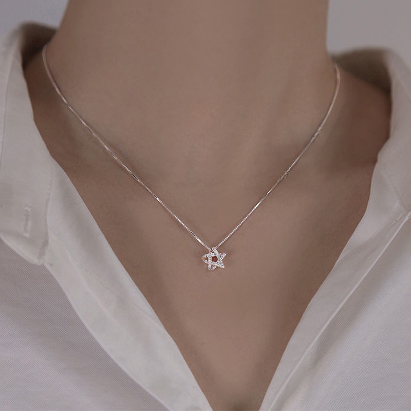 Vòng cổ Bạc 925 Mặt Ngôi Sao Sang Trọng