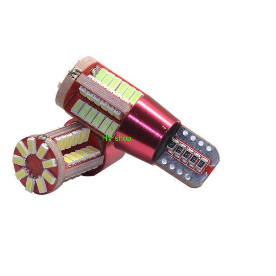 Bộ 2 led demi T10 gắn xe máy 57 tim hv shop (sáng xanh đá )