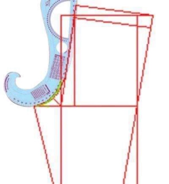 Thước cong vẽ cắt may TC04