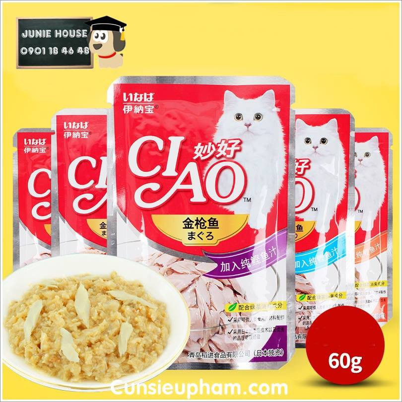 Pate Ciao dạng gói dành cho mèo