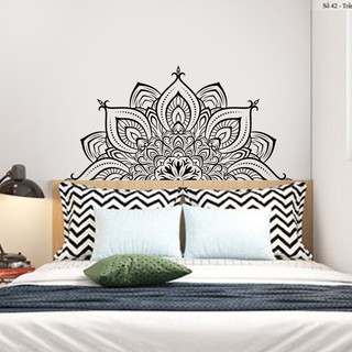 Decal dán tường mandala | decal dán tường trang trí quán cafe, quán nail, phòng spa, dán phòng ngủ, phòng khách