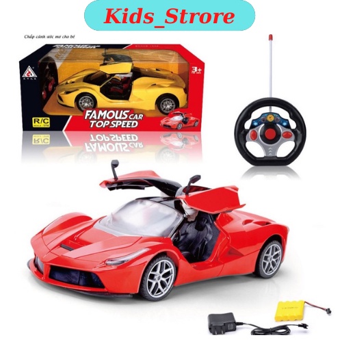 Ô tô điều khiển từ xa Ferrari 1:14 dài 30cm, có tặng kèm pin sạc