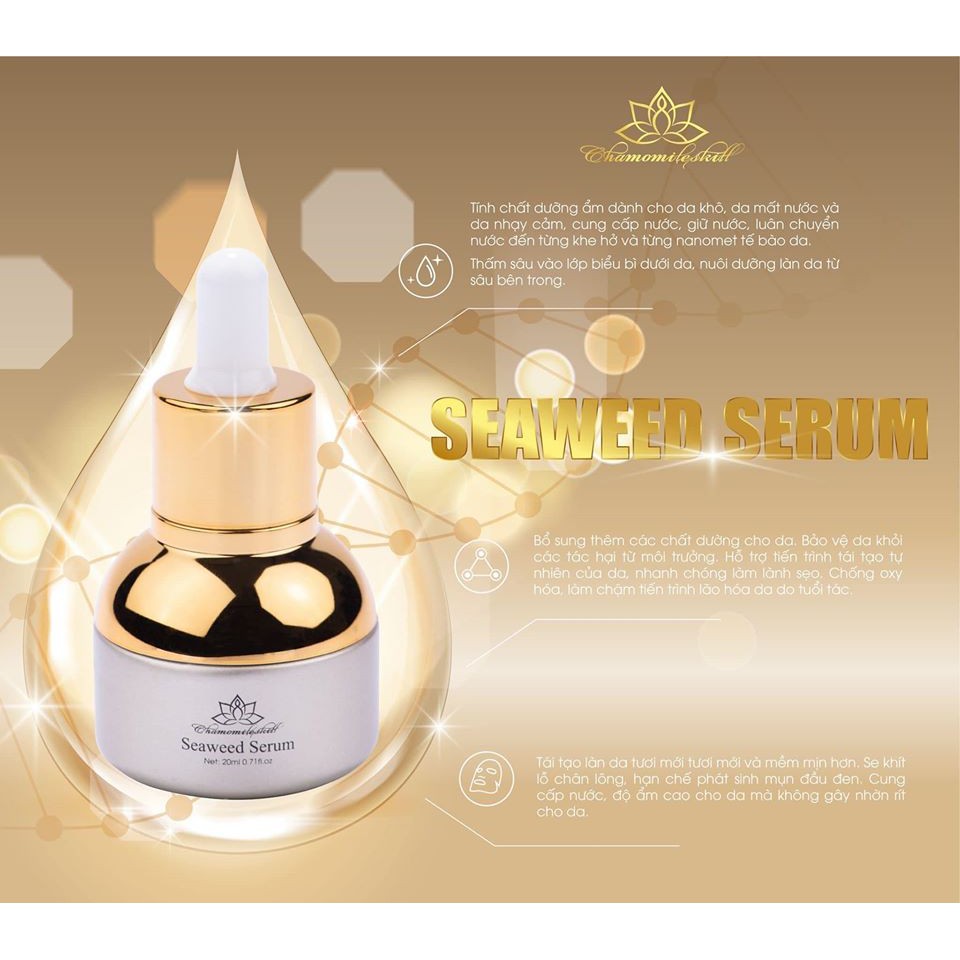 Serum lô hội cho da mụn Chamomileskill - Serum Nám hải sâm Chamomileskill