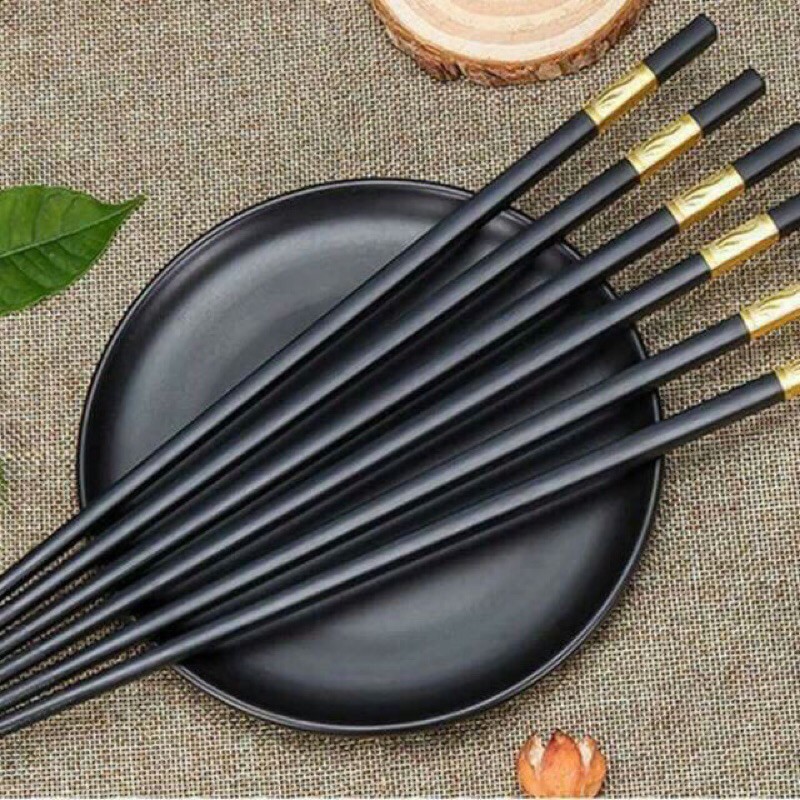 Đũa🥢Set 10 Đôi Đũa Kháng Khuẩn, Chống Mốc, Chống Trơn Bền Màu