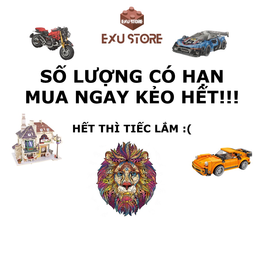 Đồ chơi lắp ráp ô tô siêu xe đua nhiều mẫu đa dạng cực ngầu EXU STORE