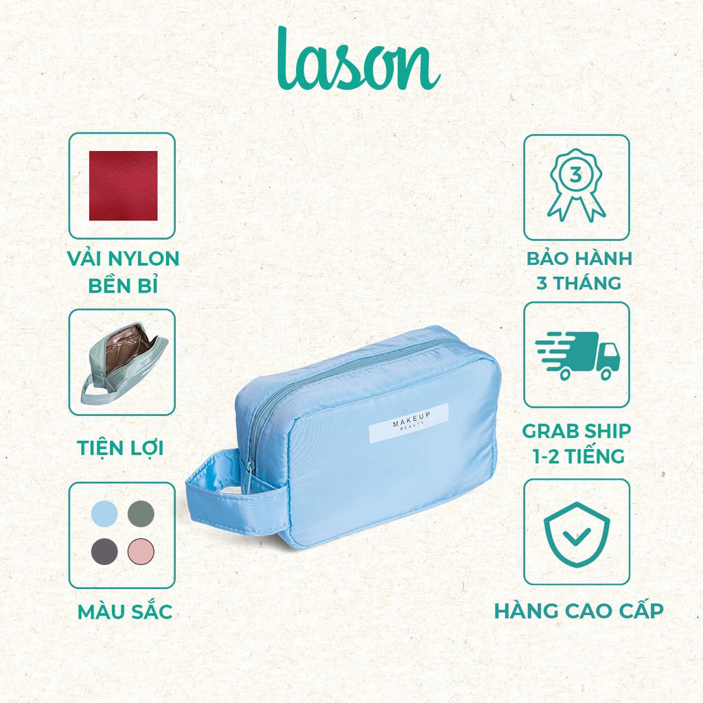 Túi đựng mỹ phẩm 1 ngăn Lason Beauty TMP00421