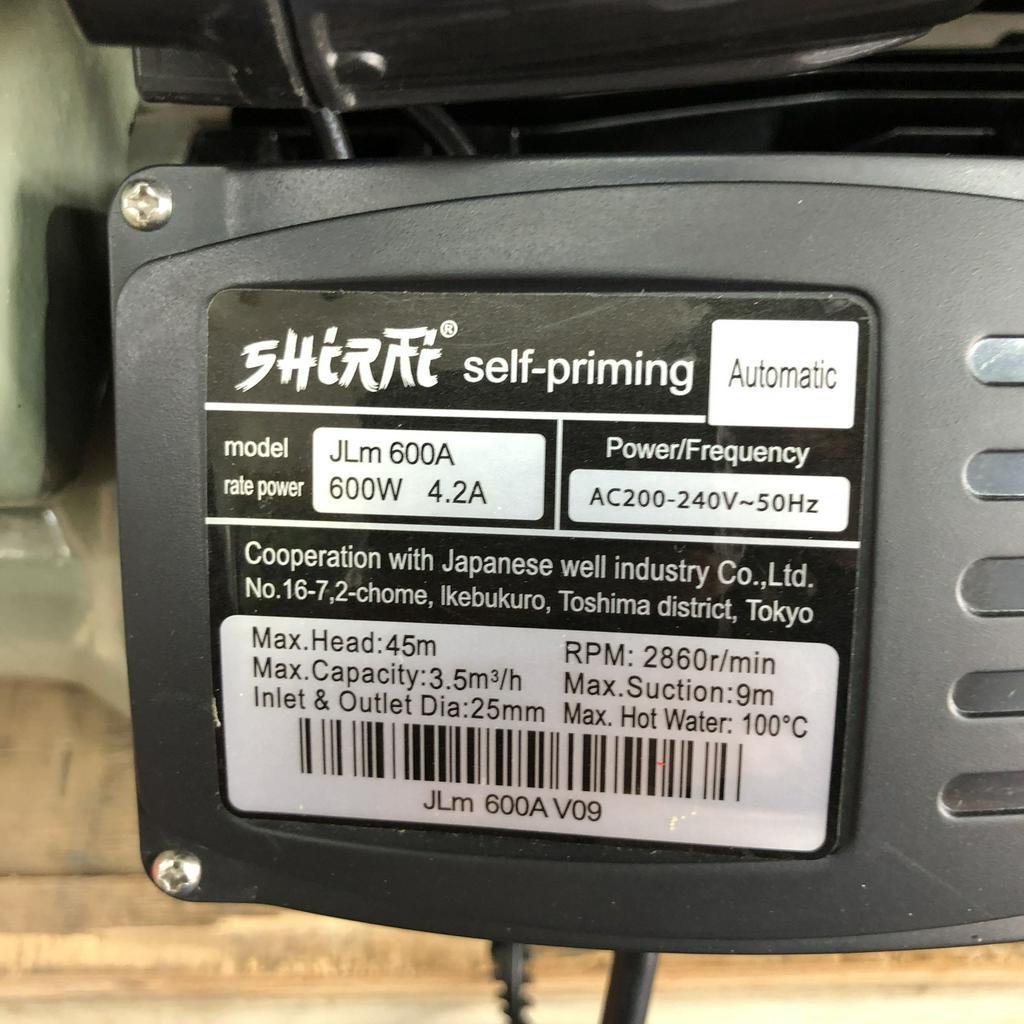 Máy Bơm Tăng Áp Shirai Chính Hãng 600W
