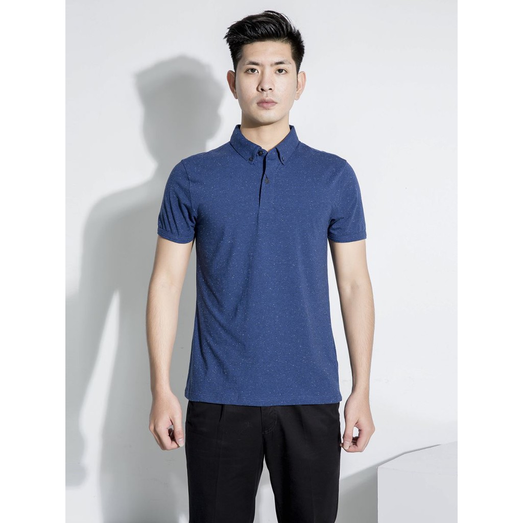 Áo polo nam ARISTINO họa tiết phẩy sợi, sắc màu trẻ trung, kết hợp cổ áo button down chỉn chu - APS015S8 | BigBuy360 - bigbuy360.vn