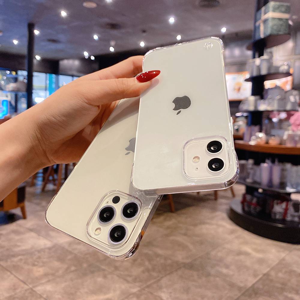 Ốp Điện Thoại Cứng Trong Suốt Siêu Mỏng Không Viền Cho Apple iPhone 12 Mini 11 Pro Max X XS Max XR 8 7 6S 6 Plus SE 2020