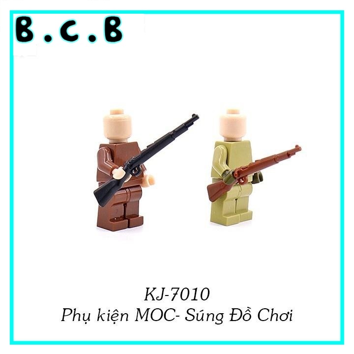 Vỉ Súng Đồ Chơi Phụ kiện MOC Army Lắp Ráp Minifig Non Lego Mô Hình Sáng Tạo Trang Trí Quân Đội KJ-7010a