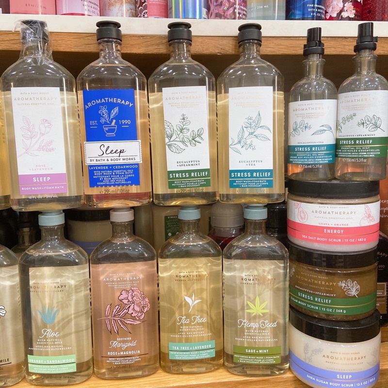 Sữa tắm Stress 𝓐𝓻𝓸𝓶𝓪𝓽𝓱𝓮𝓻𝓪𝓹𝔂 bath & body works
