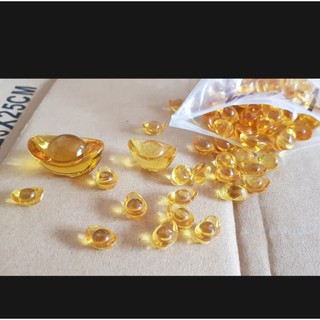 Túi 100g thỏi vàng lưu ly đặt bàn thờ thần tài, bát nhang, chậu cây, bể cá cảnh siêu đẹp