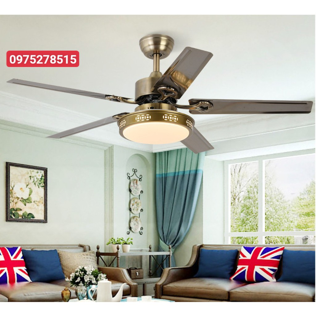 Quạt Trần BK5 Promax Lõi Đồng Full Gió, 3 Chế Độ Đèn LED,  Có Điều Từ Xa, Động Cơ DC 2 Chiều Gió  [Bảo Hành 5 Năm] | BigBuy360 - bigbuy360.vn