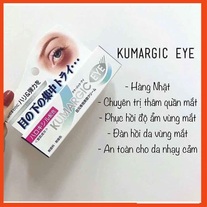 Kem thâm quầng mắt Kumargic Nhật bản [FREE SHIP] 20g video