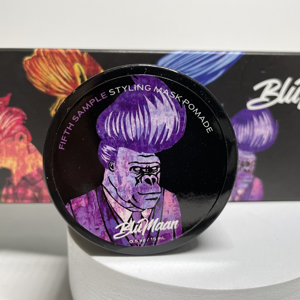 Sáp vuốt tóc nam Blumaan Fifth Sample Pomade 15ml - Khỉ đột