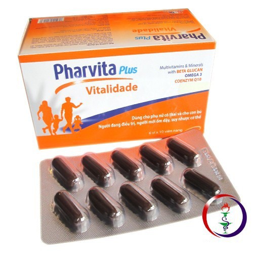 VIÊN UỐNG BỒI BỔ SỨC KHỎE PHARVITA PLUS, TĂNG CƯỜNG SỨC ĐỀ KHÁNG, TĂNG CƯỜNG THỂ LỰC BỔ SUNG CÁC VITAMIN - HỘP 60 VIÊN | BigBuy360 - bigbuy360.vn