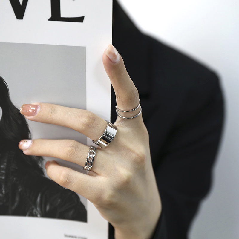 Set 3 Nhẫn We Flower Đeo Khớp Ngón Tay Thời Trang Cho Nữ