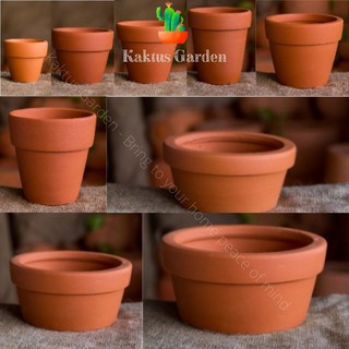 Chậu đất nung, đỏ - trồng sen đá, xương rồng - Kaktus Garden