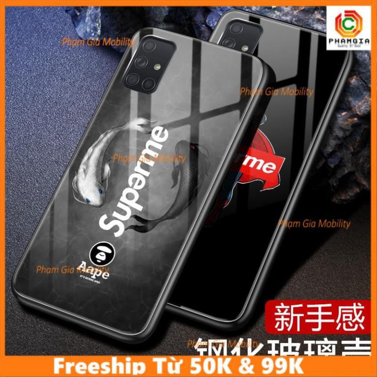 Ốp Lưng Kính Cường Lực Chống Rơi Vỡ Cho Samsung Galaxy A71 A51 superme