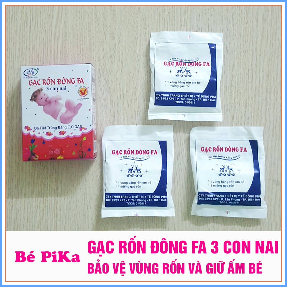 Combo 30 băng gạc rốn Đông Fa cho bé