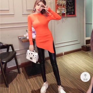 Áo Thun Form Dài Vạt Chéo Cực Cá Tính